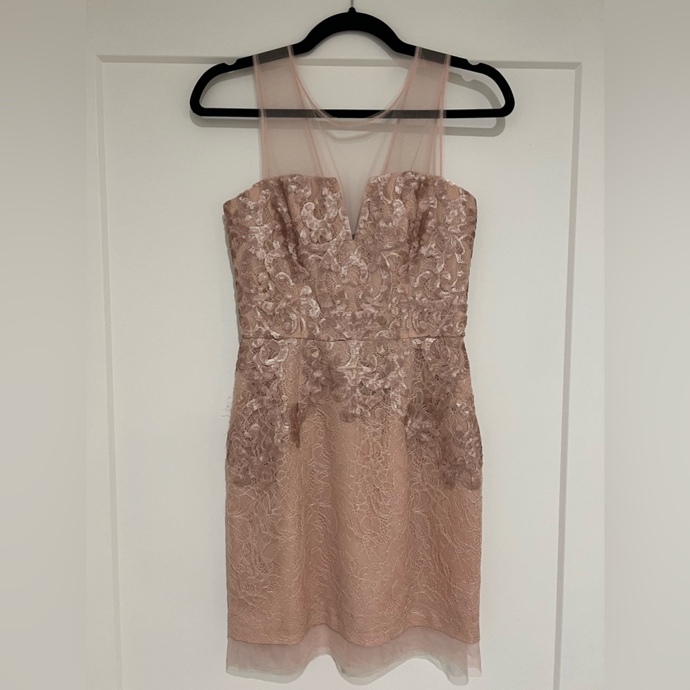 BCBG dusty pink dress